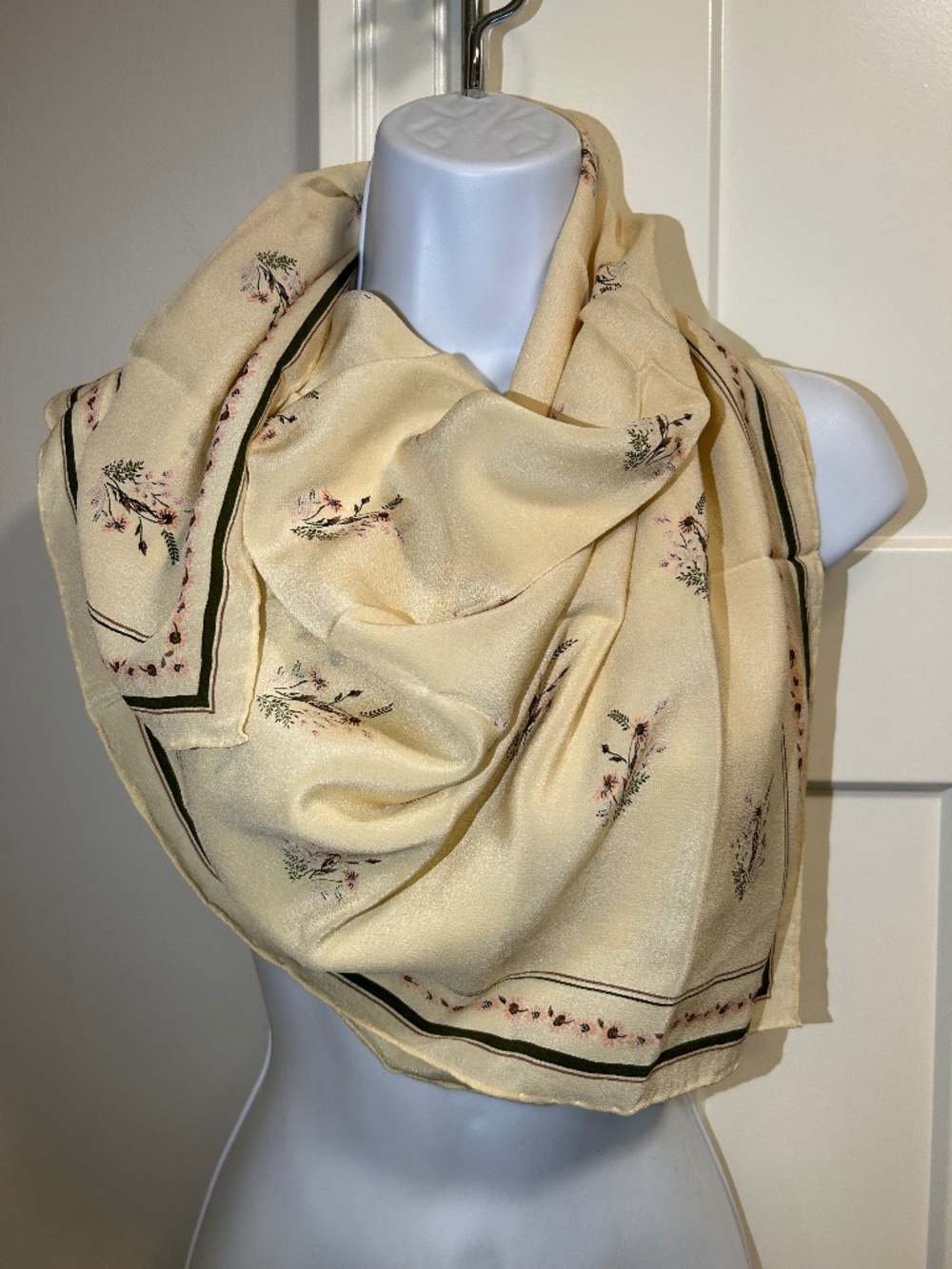 Vintage handkerchief 100% Silk Made in West Germany